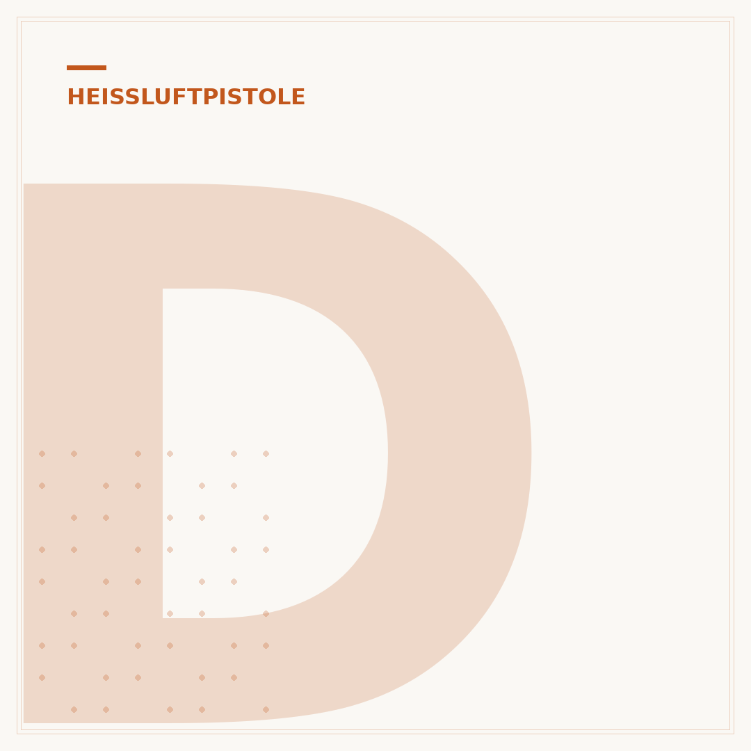 Düse der Heißluftpistole reinigen