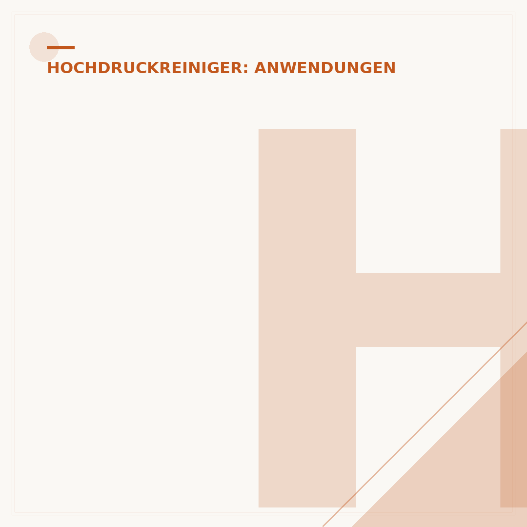 Hochdruckreiniger Aufsätze: Auswahl & Leistung