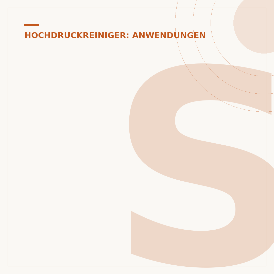 Schonende Düse für Hochdruckreiniger für Holz