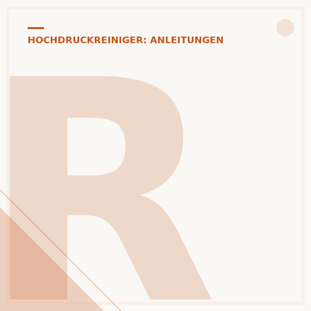 Reinigungsmittel mit dem Hochdruckreiniger auftragen