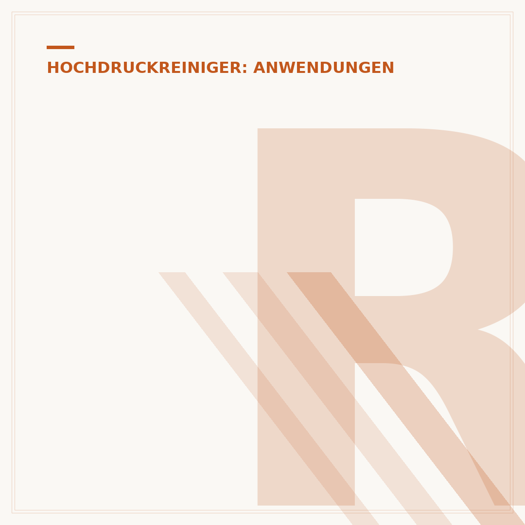 Rotierende Bürste für Hochdruckreiniger: Effektivität prüfen