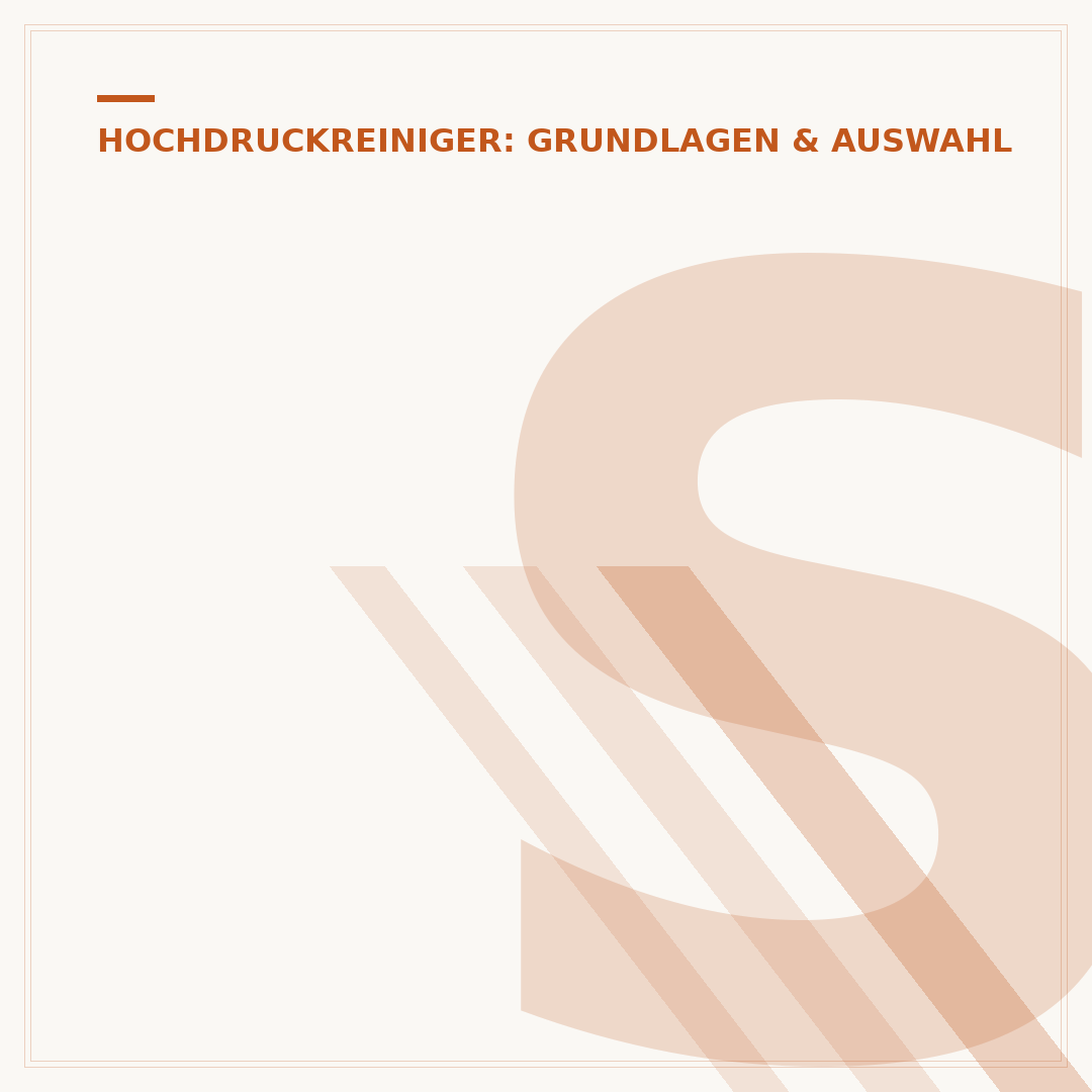 Schaum für Hochdruckreiniger