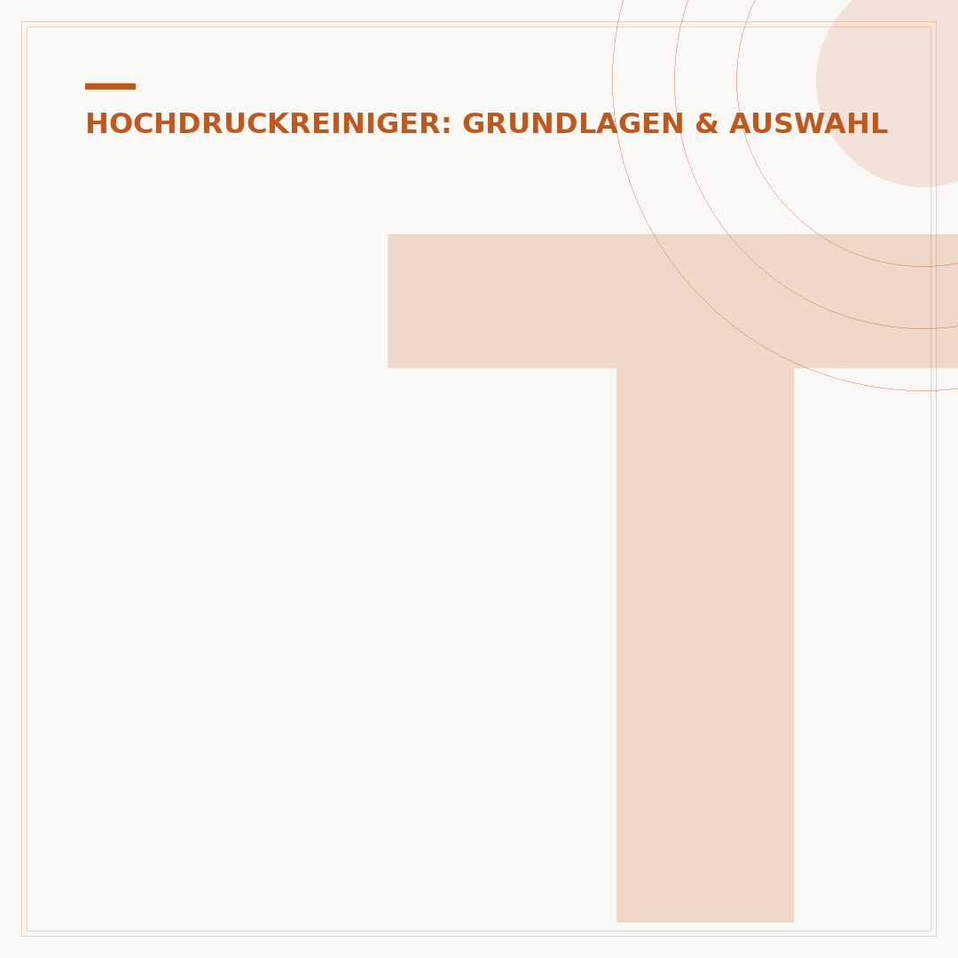 Tragbarer Hochdruckreiniger: Kaufberatung & Auswahlkriterien