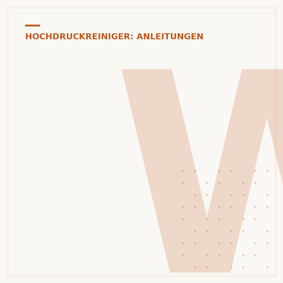 Wasserfilter des Hochdruckreinigers wechseln