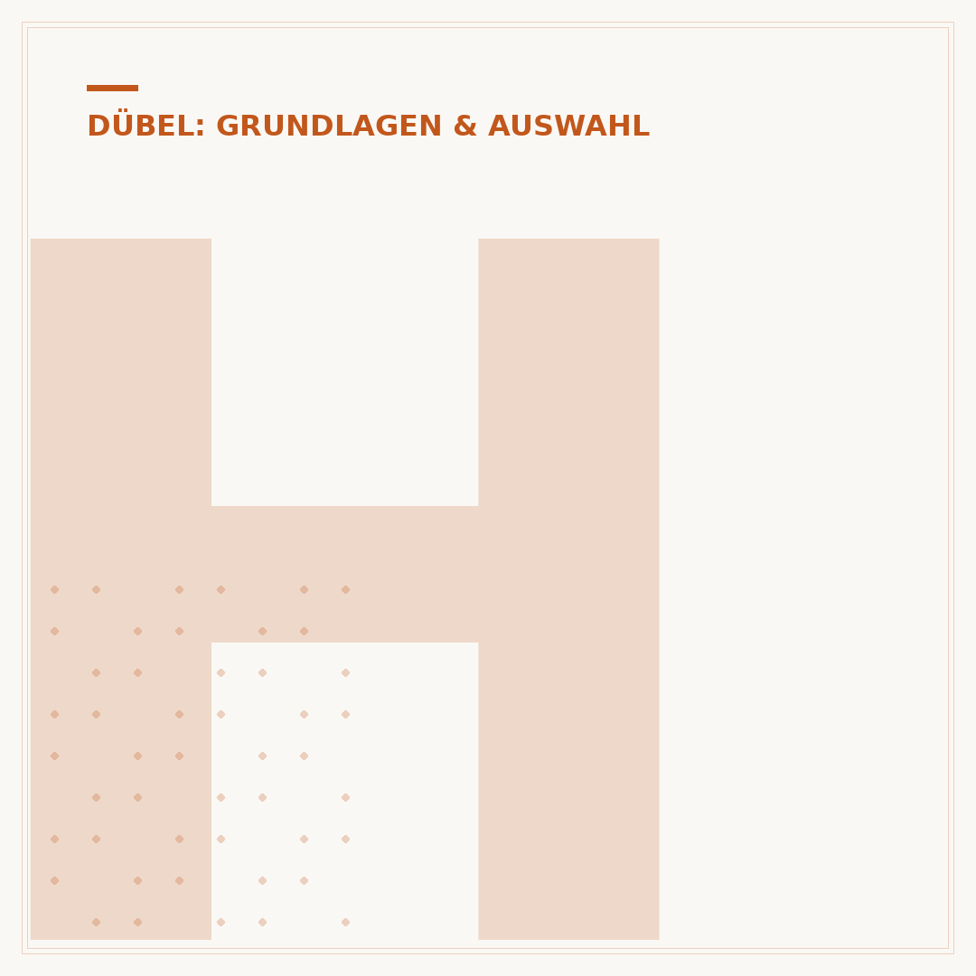 Holzdübel-Größen