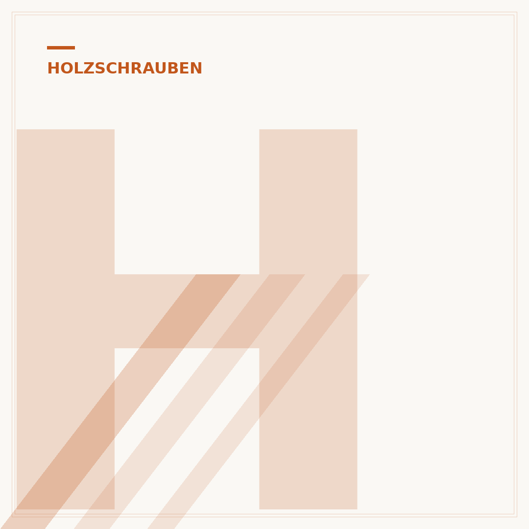 Holzschrauben mit Linsenkopf