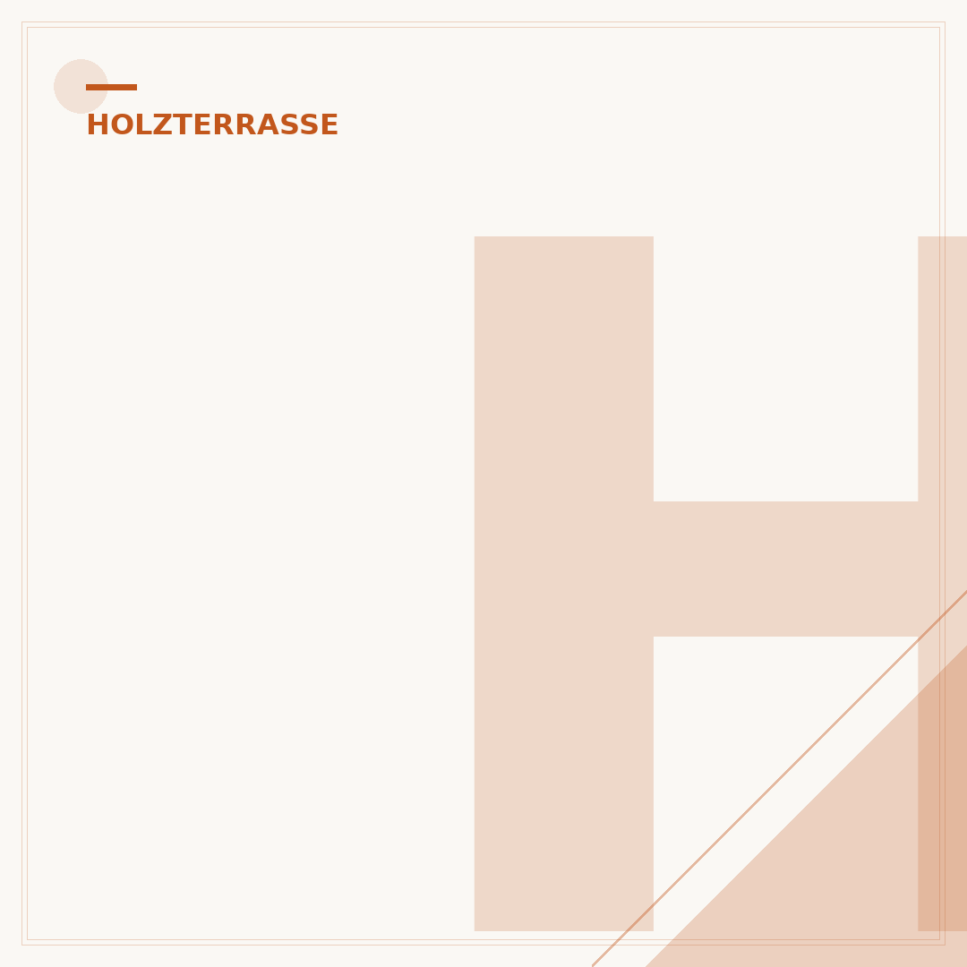 Holzterrasse schonend reinigen: Pflege für Langlebigkeit