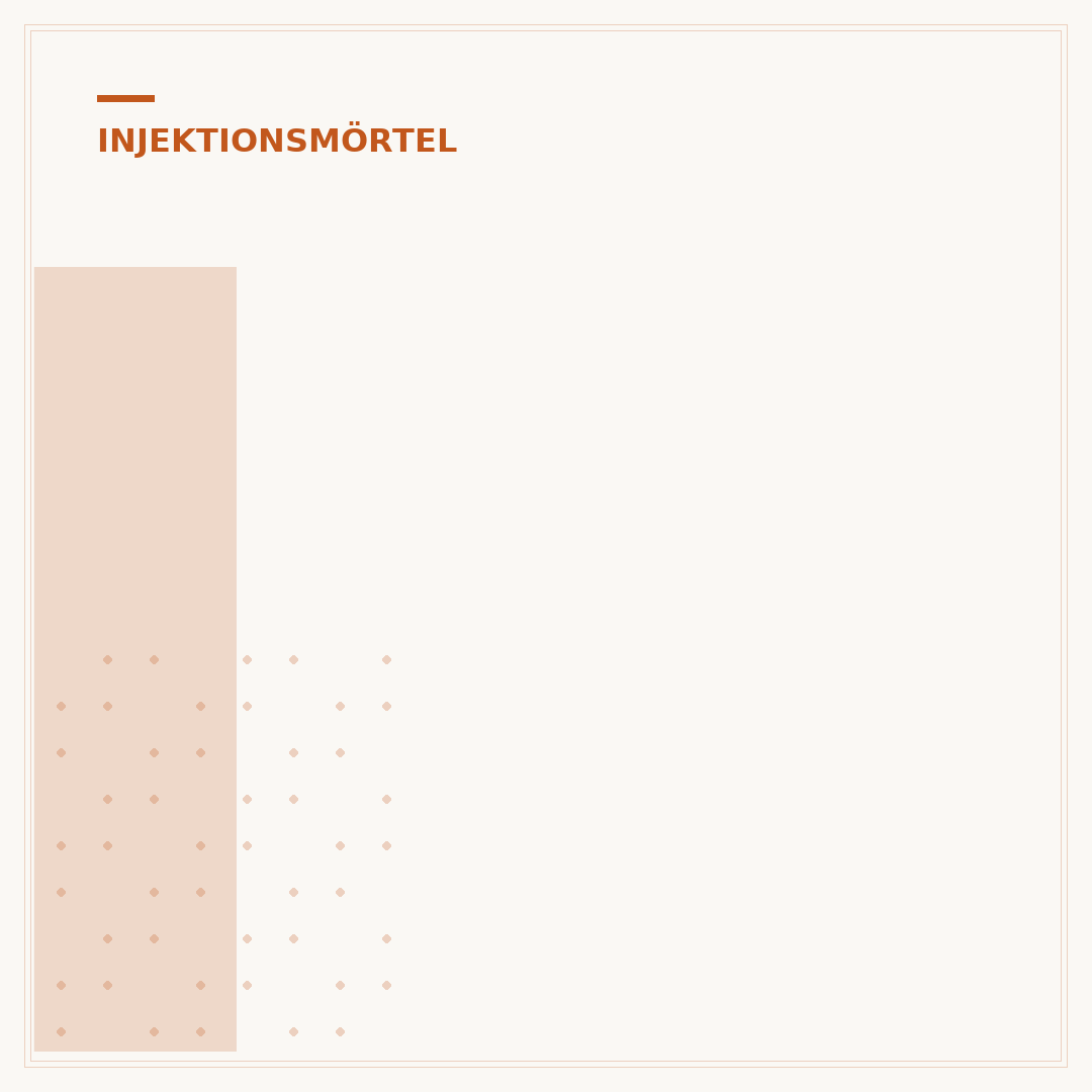 Injektionsmörtel im Lochstein aushärten lassen