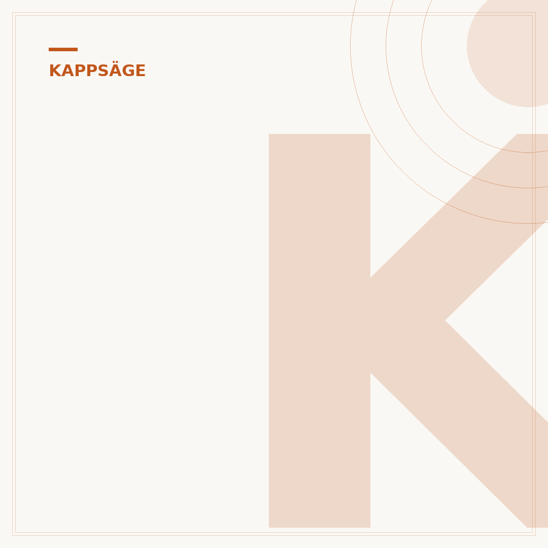 Kappsäge für Metall