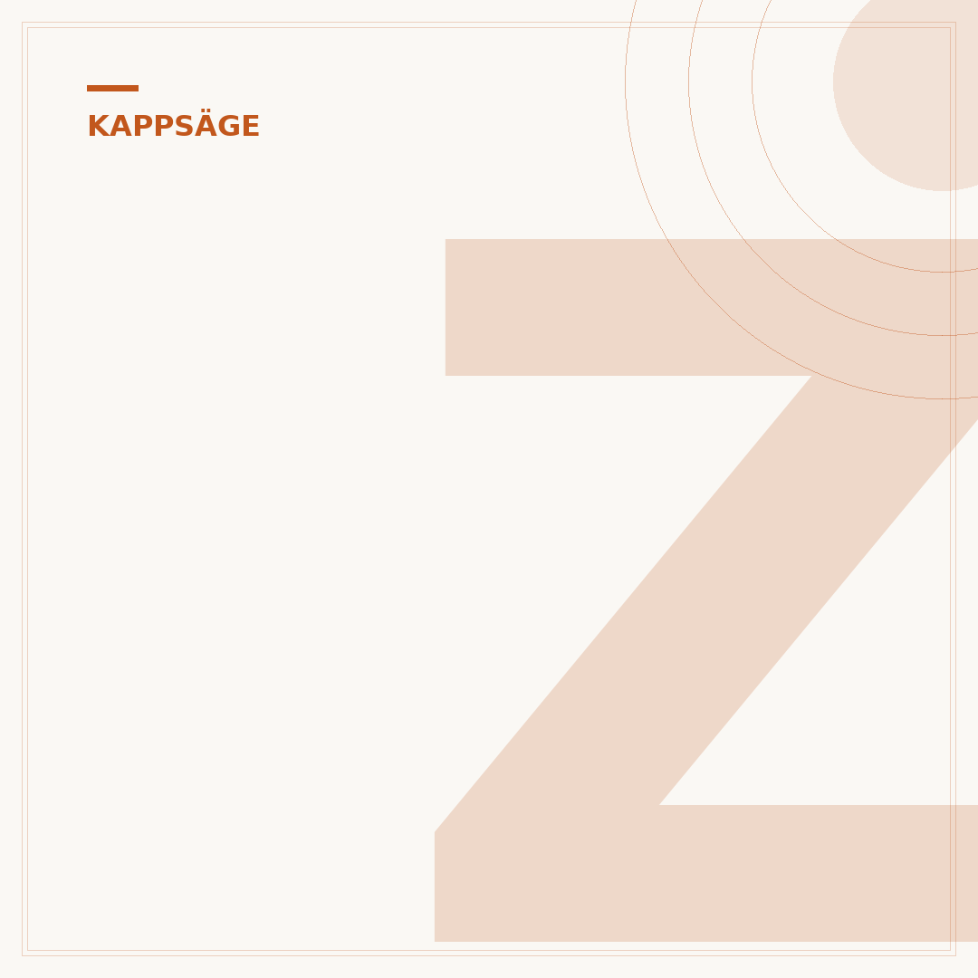 Zähnezahl des Sägeblatts für die Kappsäge