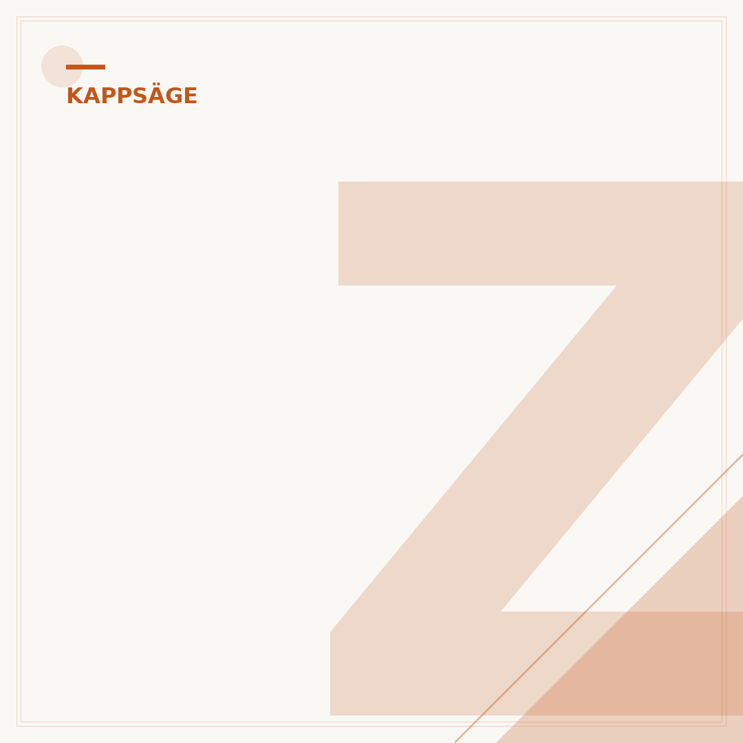 Zugschiene der Kappsäge einstellen