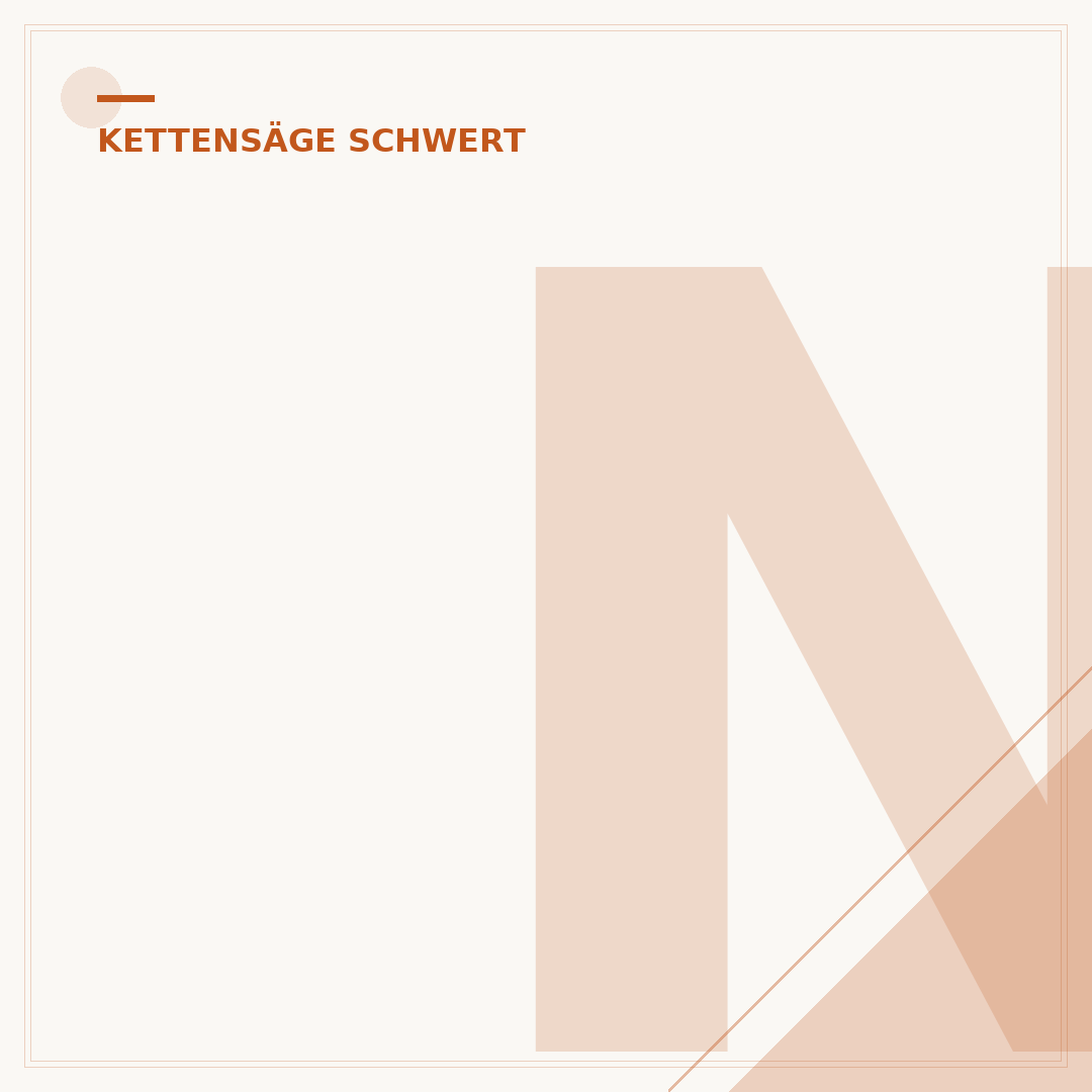 Nut des Kettensägen-Schwerts reinigen