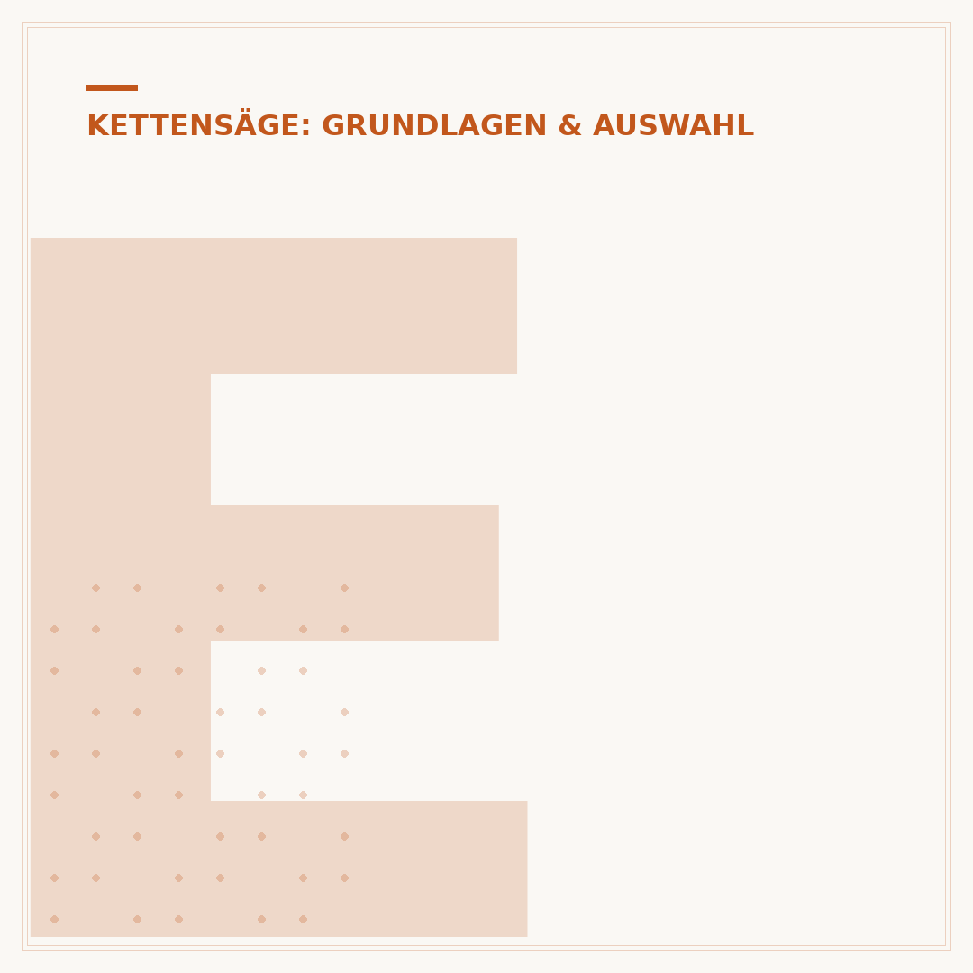 Einseitig verschlissene Schwertnut der Kettensäge