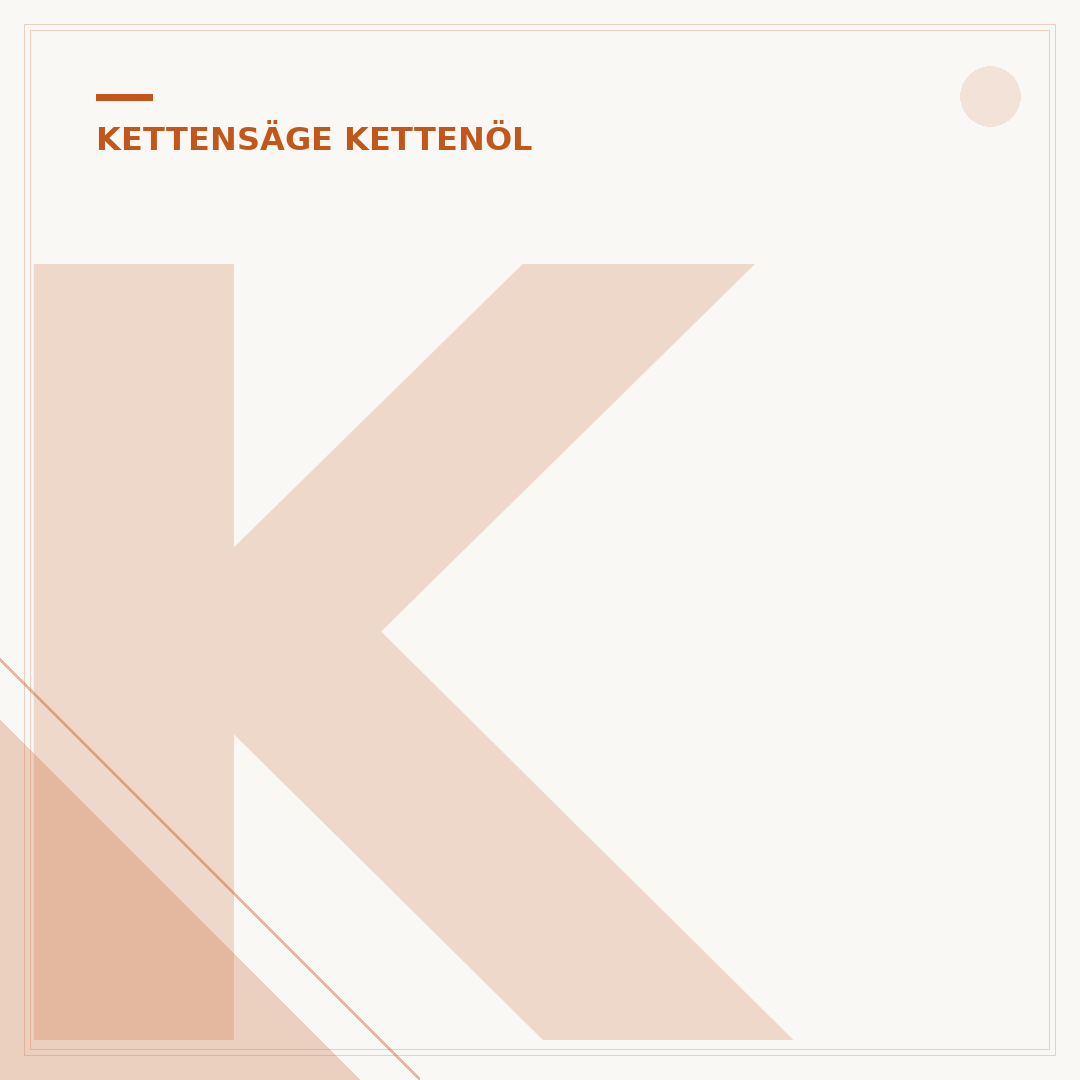 Kettensäge verliert Kettenöl und Öl