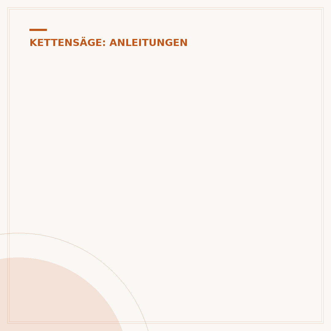 Ölpumpe der Kettensäge einstellen