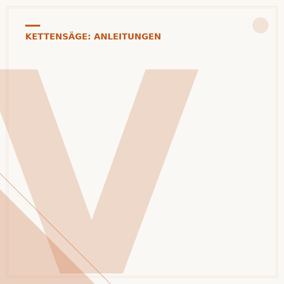 Vergaser der Kettensäge einstellen