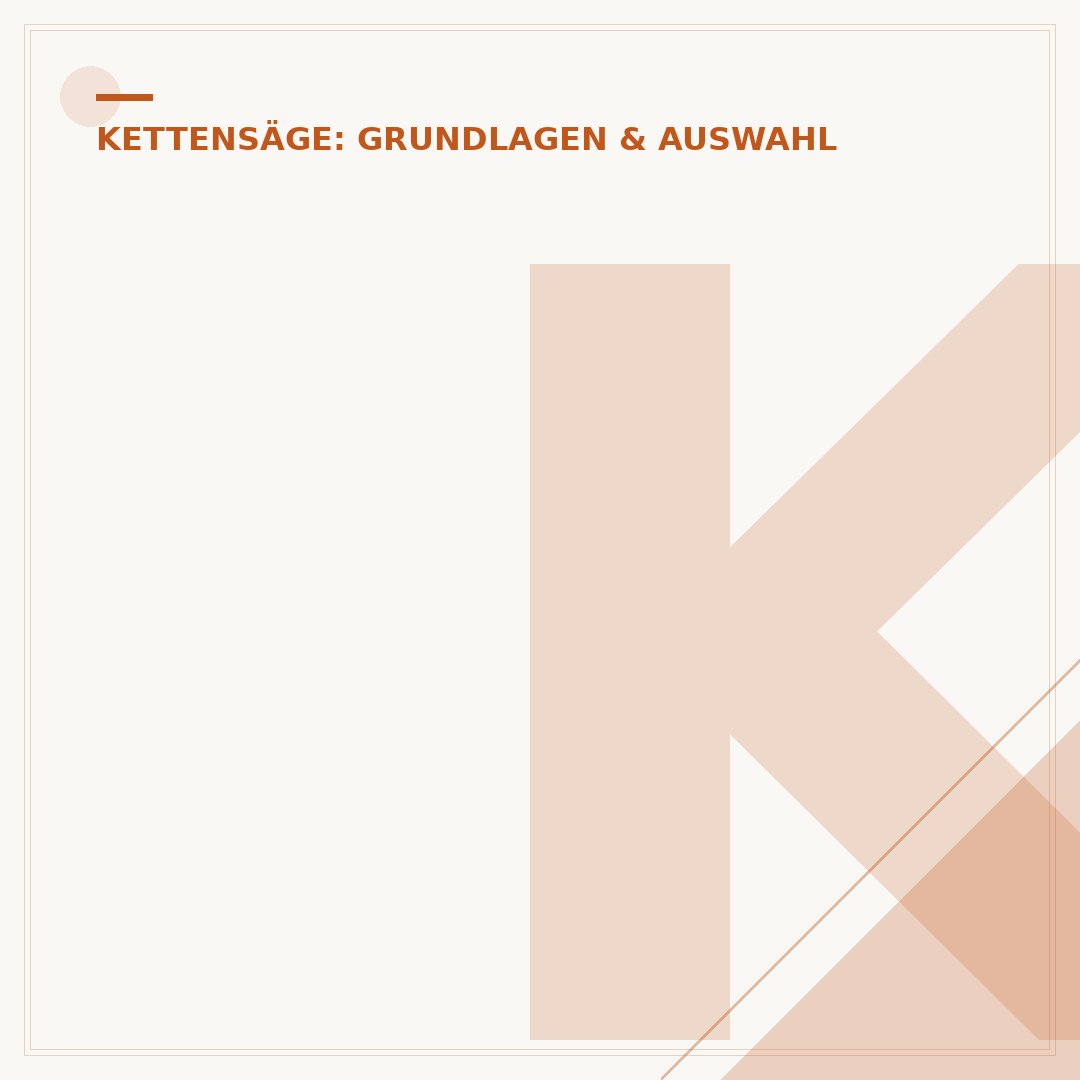 Kettensäge: Kettenteilung passend zum Kettenrad