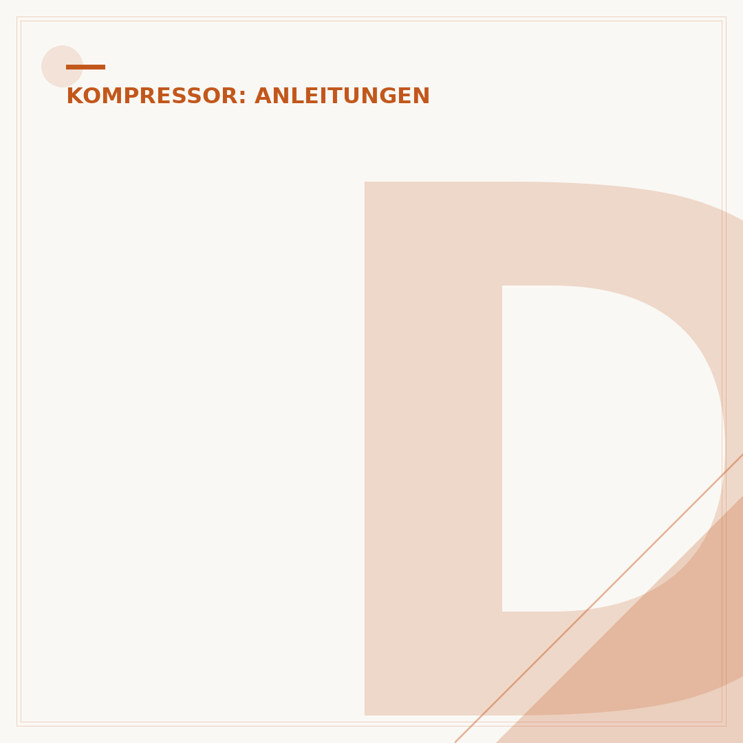 Druckminderer des Kompressors einstellen