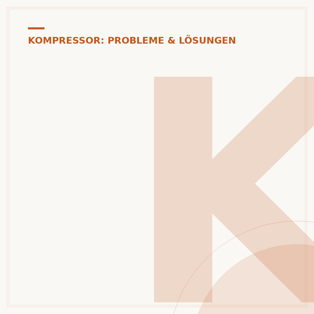 Kolben im Kompressor klemmt