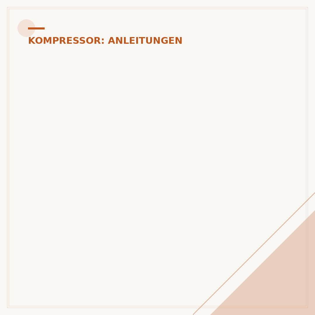 Öl des Kompressors wechseln