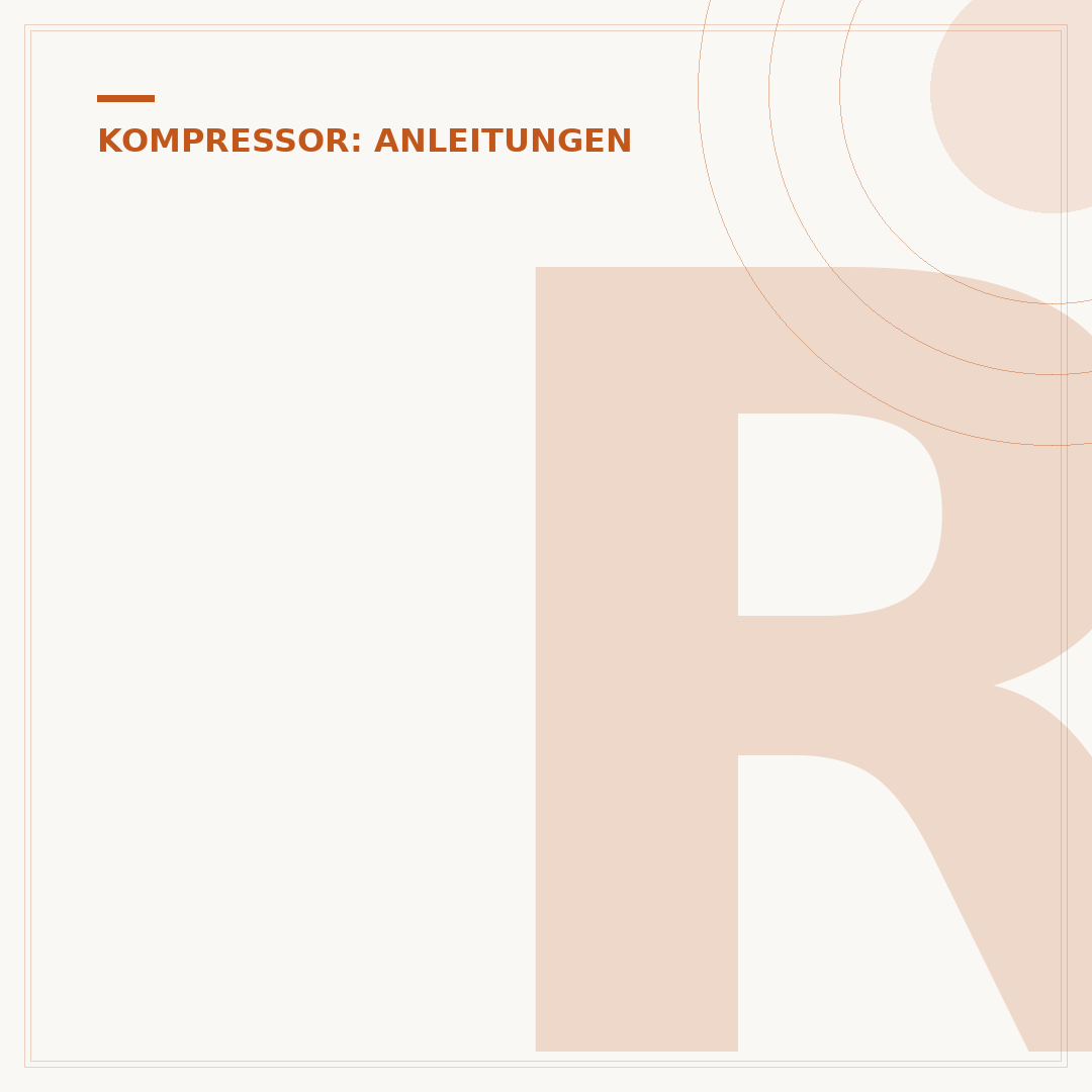 Rückschlagventil des Kompressors prüfen