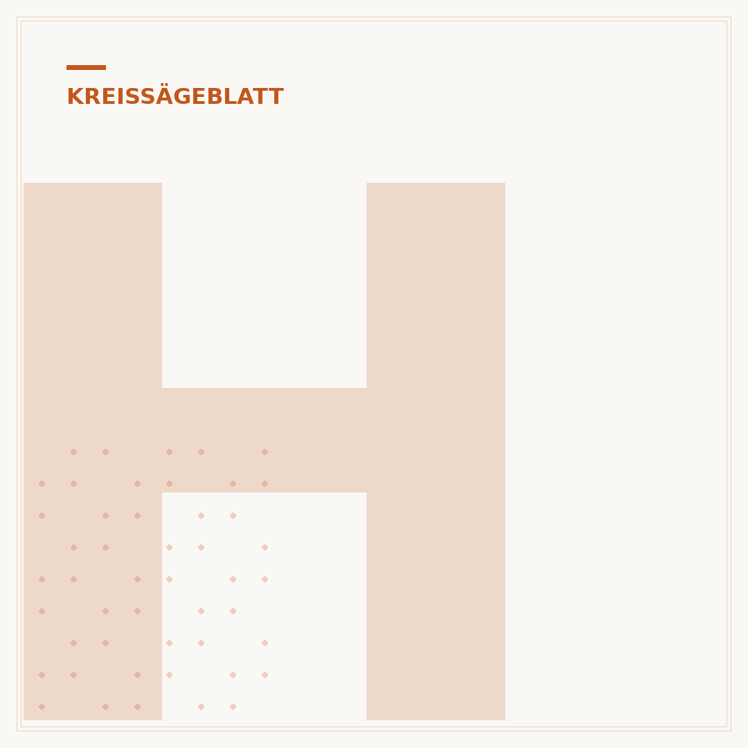 Harz von Kreissägeblatt und Stammblatt entfernen