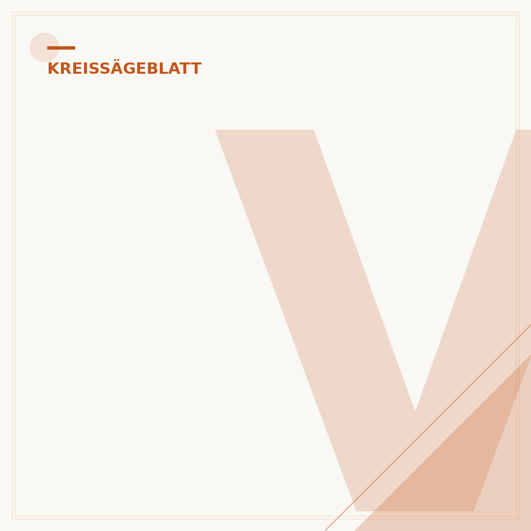 Verschlissene Zähne am Kreissägeblatt