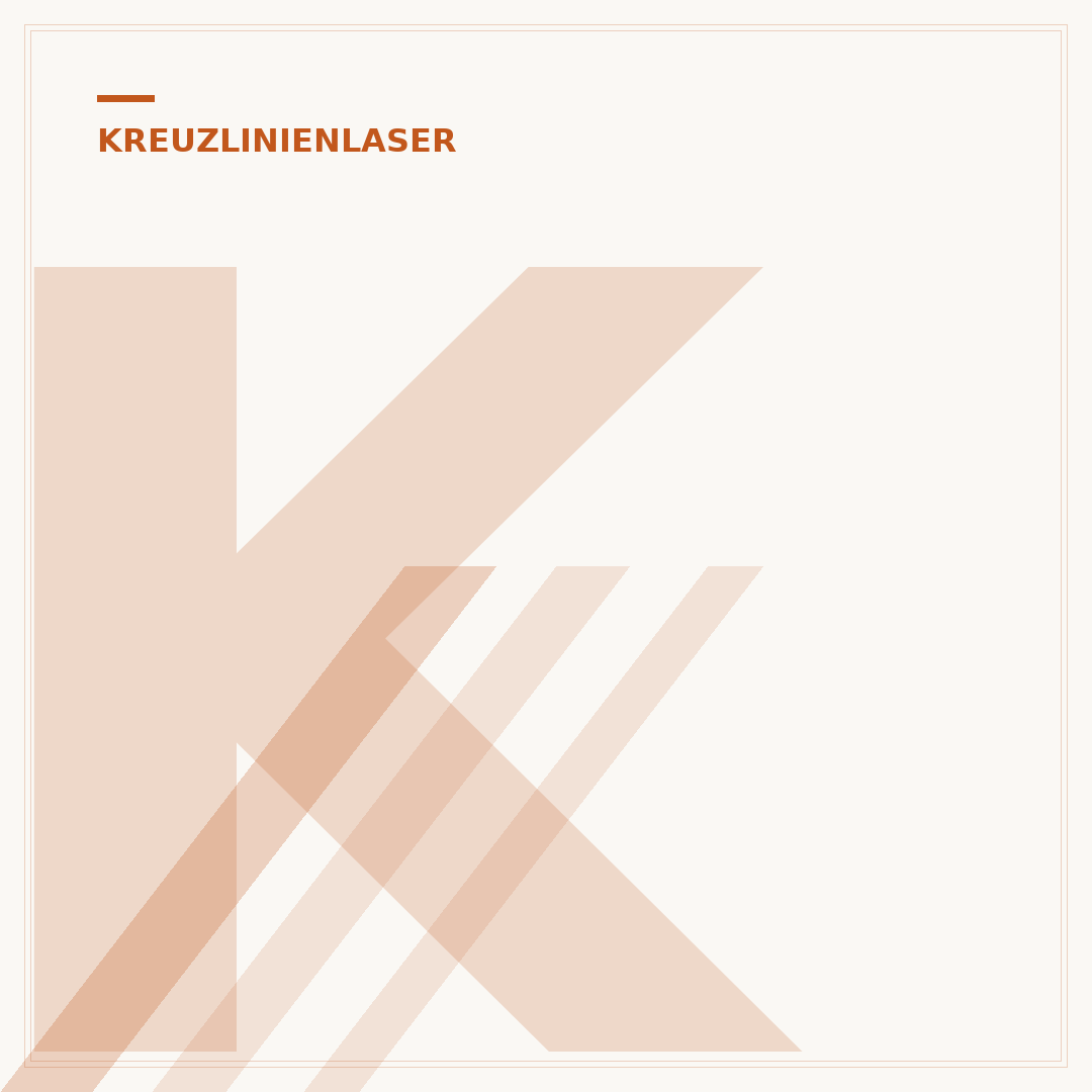 Kreuzlinienlaser: Pendel für Selbstnivellierung entriegeln