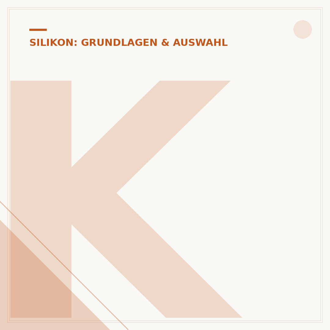 Kunststoff und Silikon