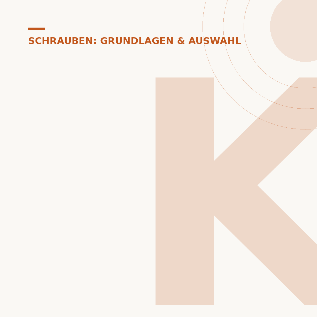 Kurze Schrauben: Auswahl, Maße und Anwendungen