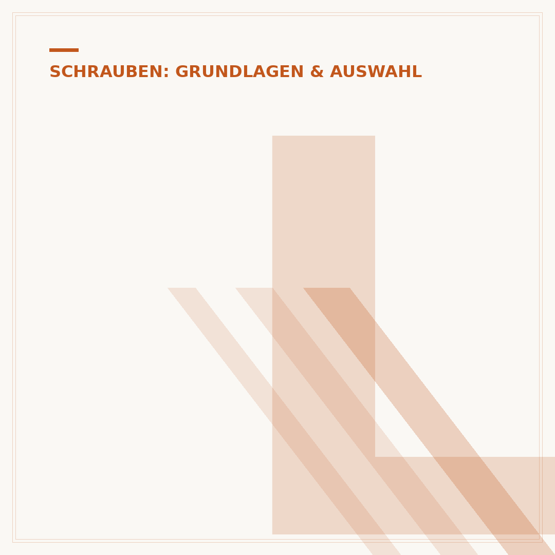 L-Schrauben: Auswahl, Verwendung und technische Grundlagen