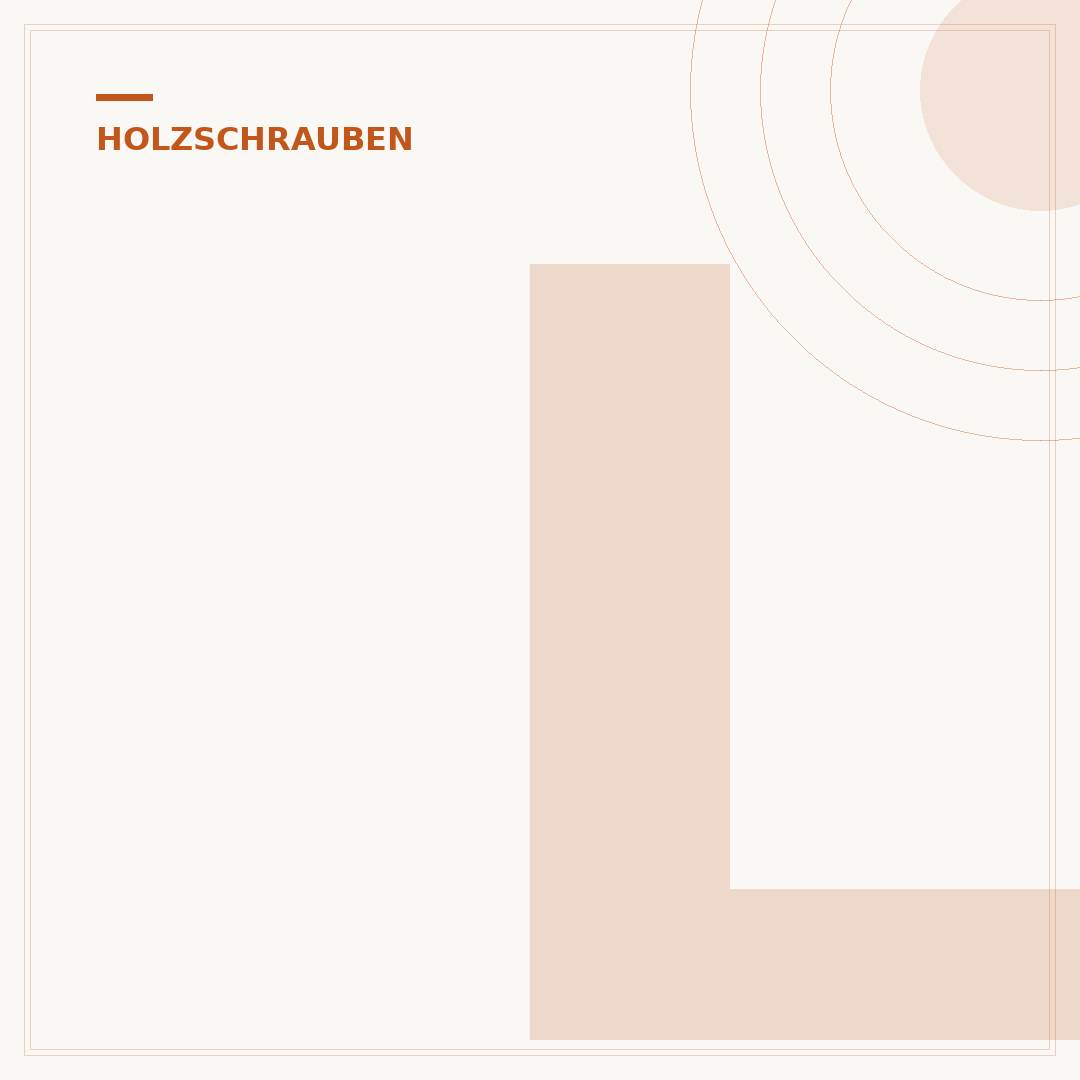 Lange Holzschrauben