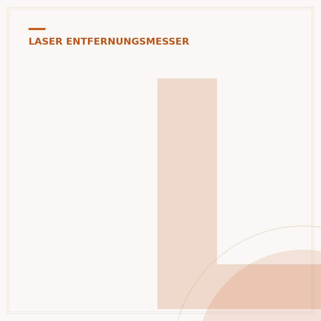 Laser Entfernungsmesser: Optik & Messfehler durch Staub