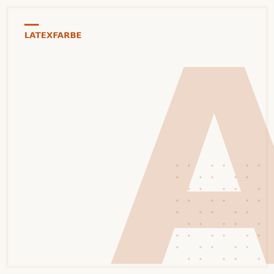 Atmungsaktive Latexfarbe