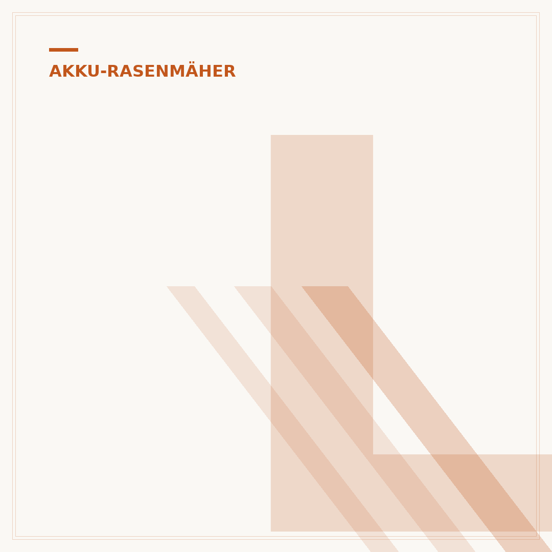 Leiser Akku-Rasenmäher