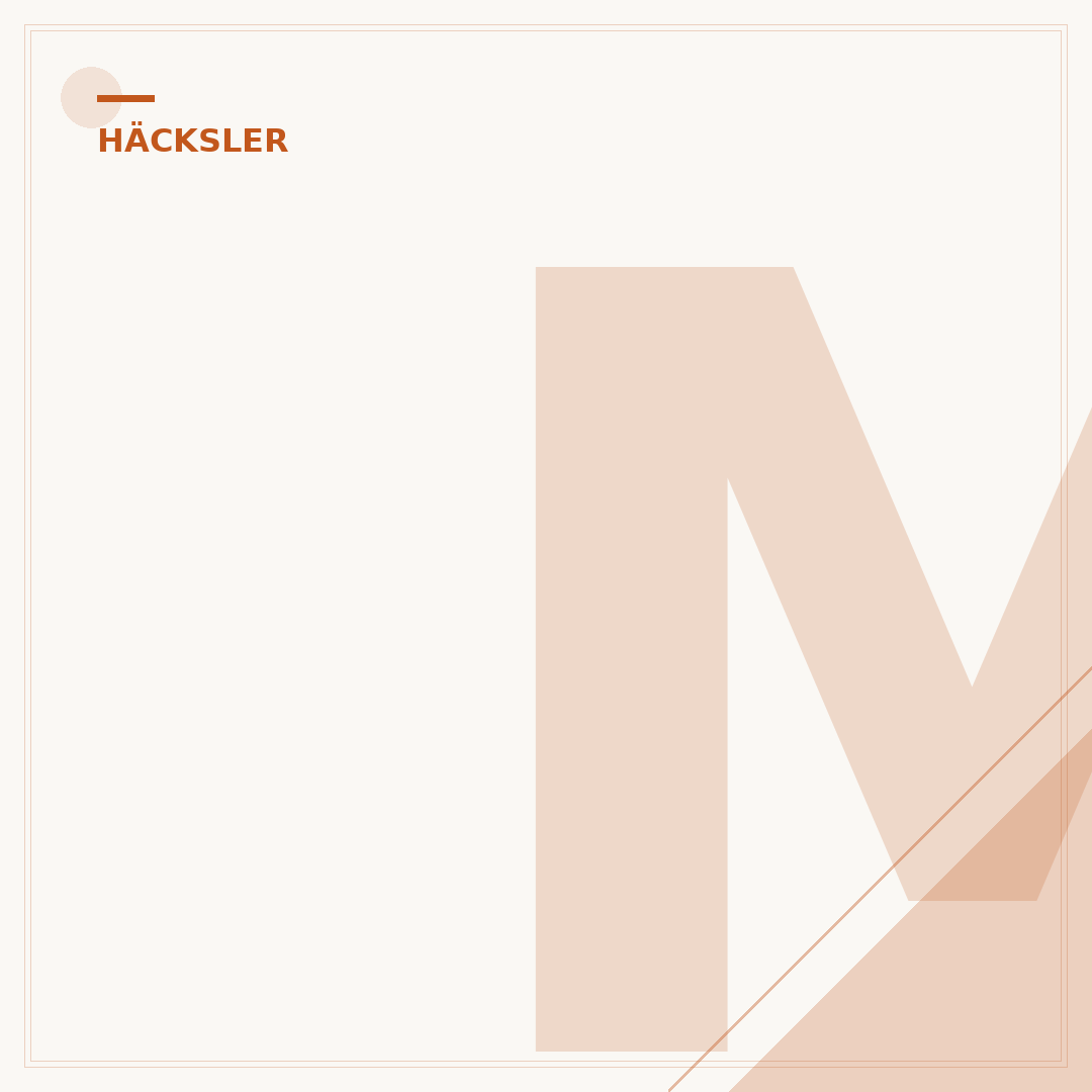 Messer und Häcksler
