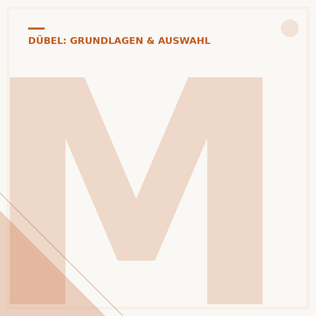 Messing-Dübel