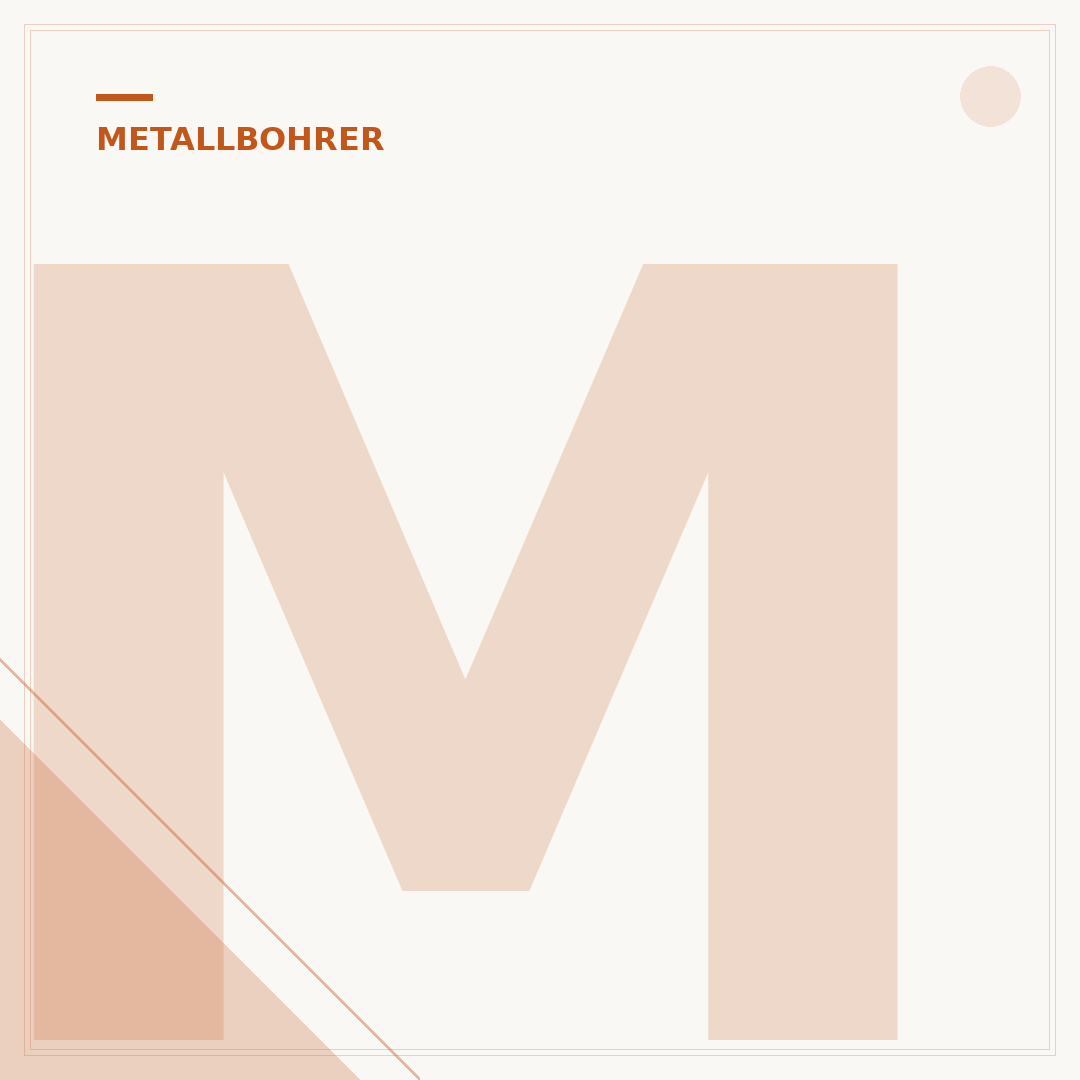 Metallbohrer in Industriequalität