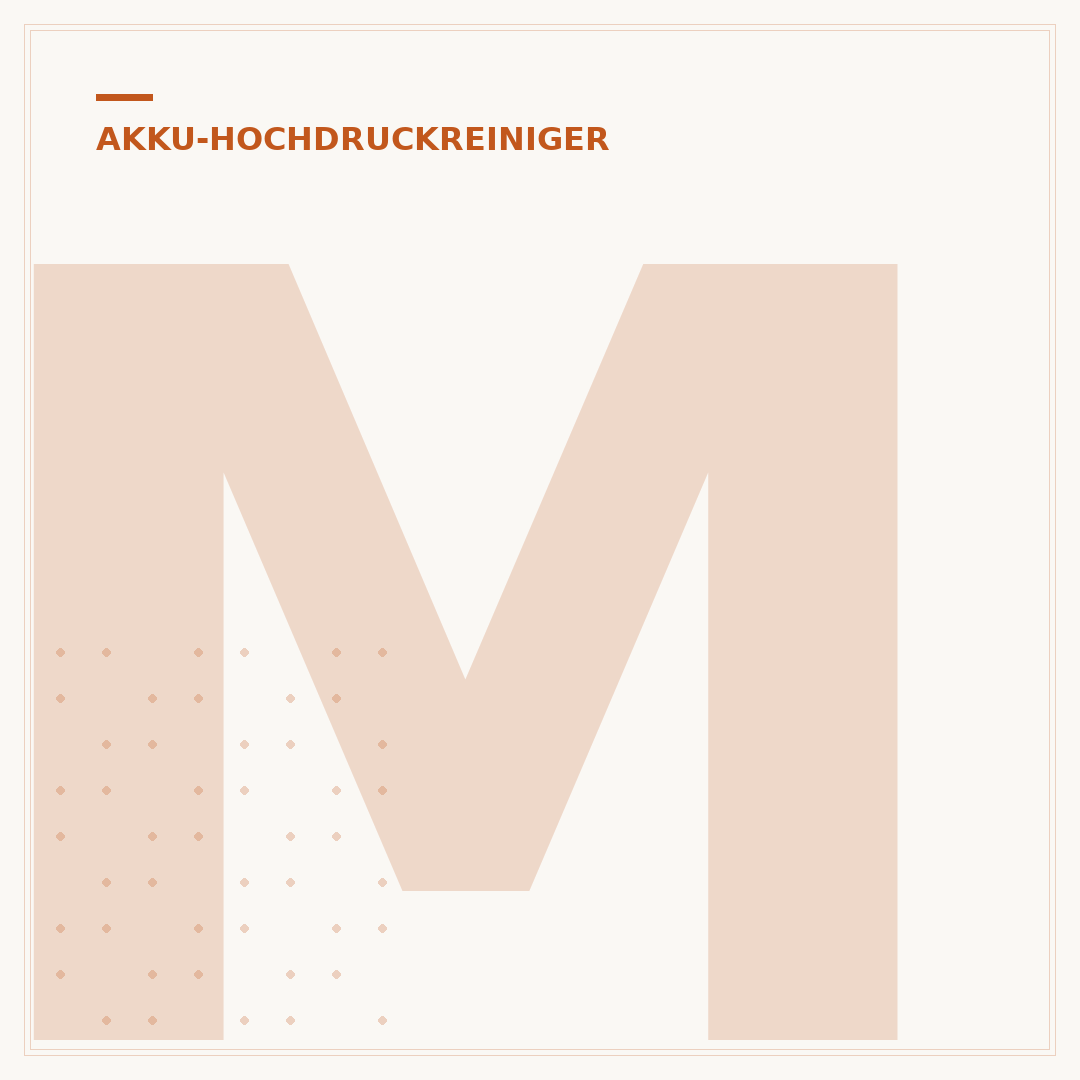 Mobiler Akku-Hochdruckreiniger