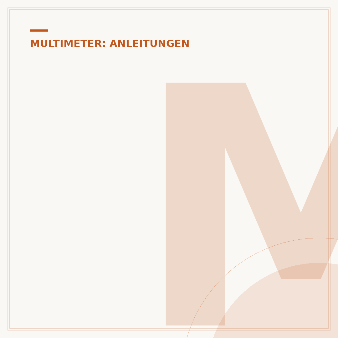 Multimeter benutzen: Strom, Spannung und Widerstand messen