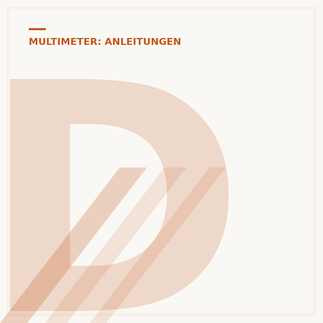 Diode mit Multimeter prüfen