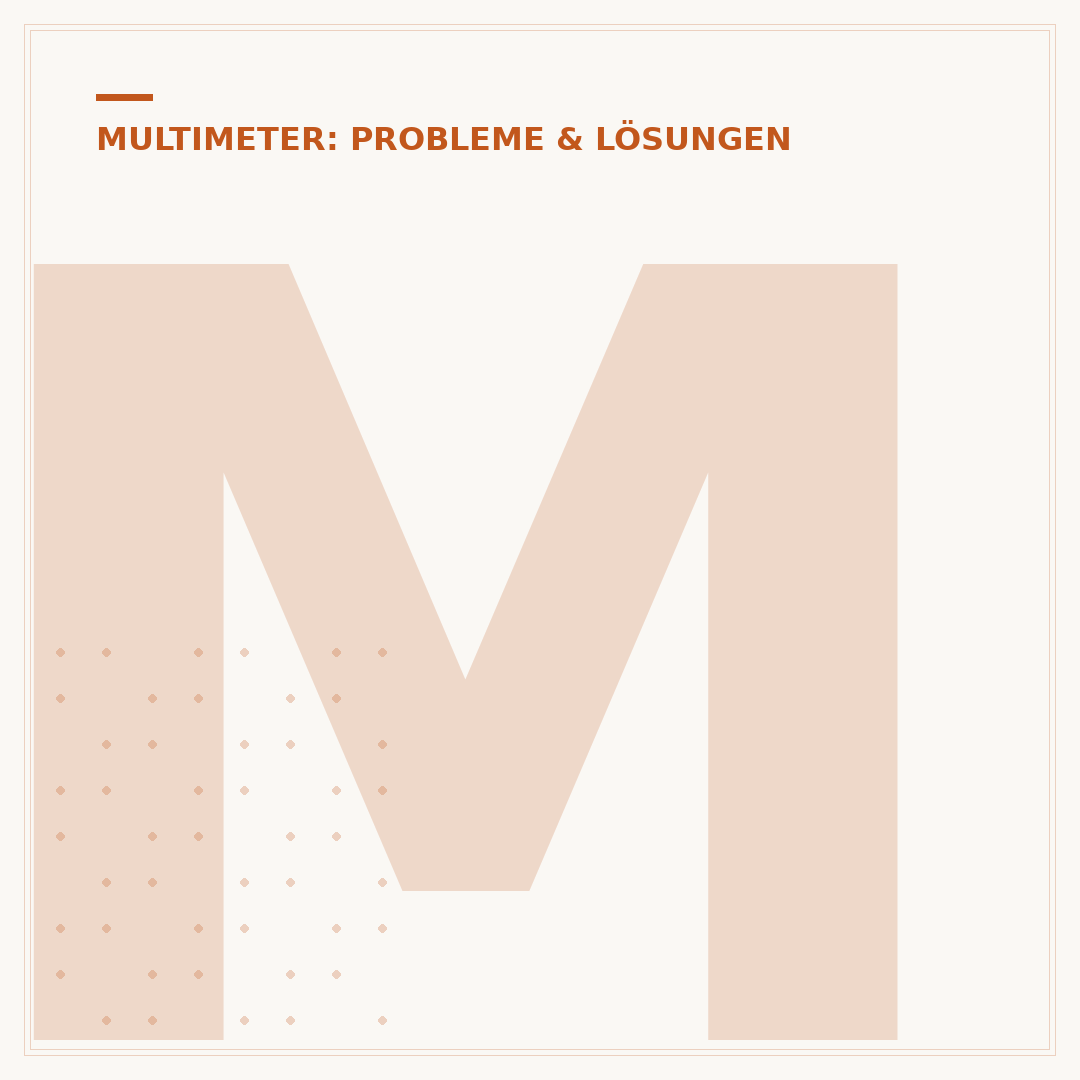 Multimeter-Drehschalter klemmt
