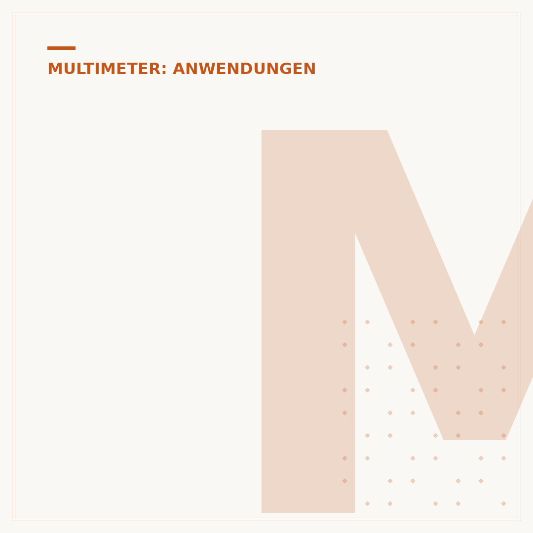 Multimeter: Spannungsmessung von AC oder DC
