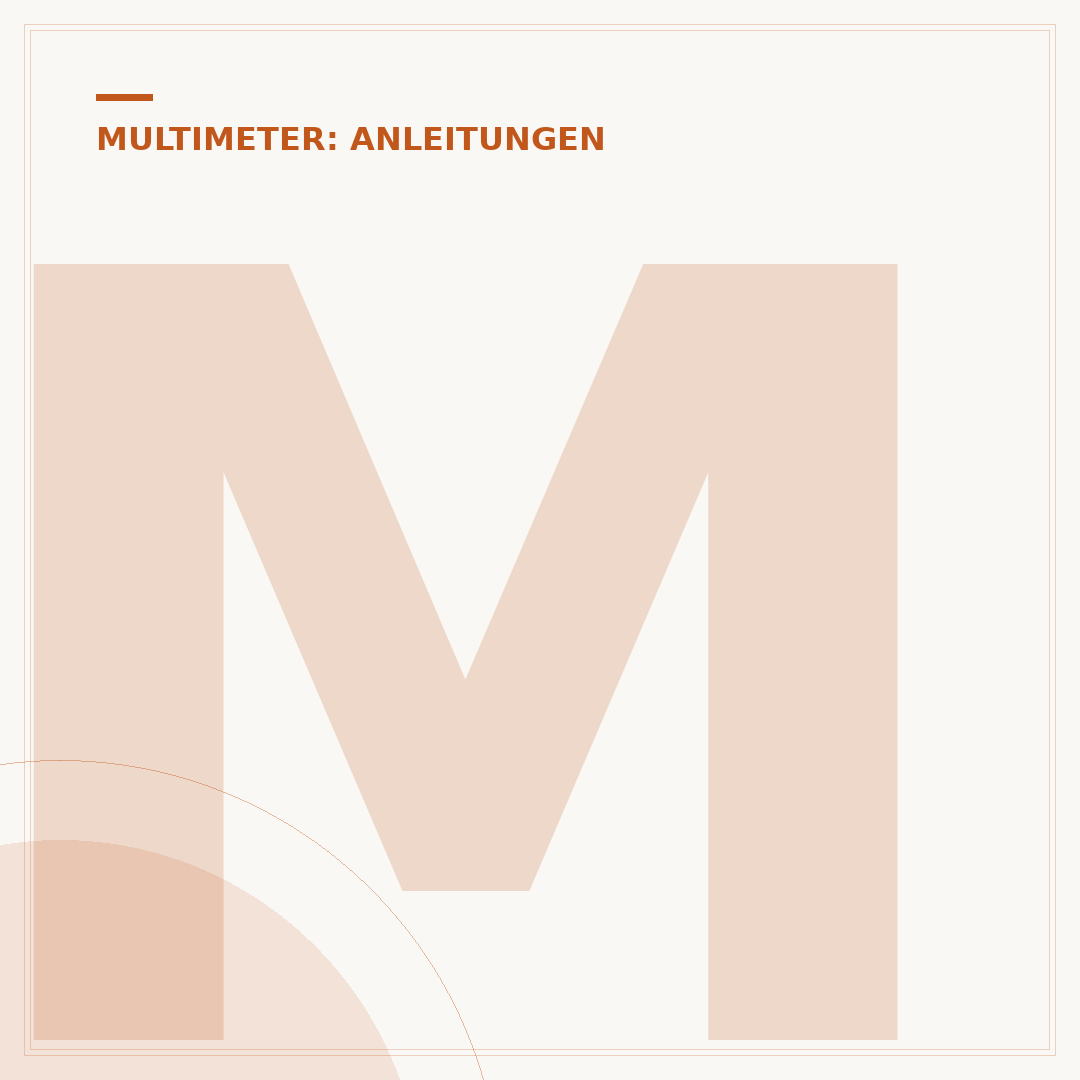 Multimeter für Spannungsmessung richtig anschließen