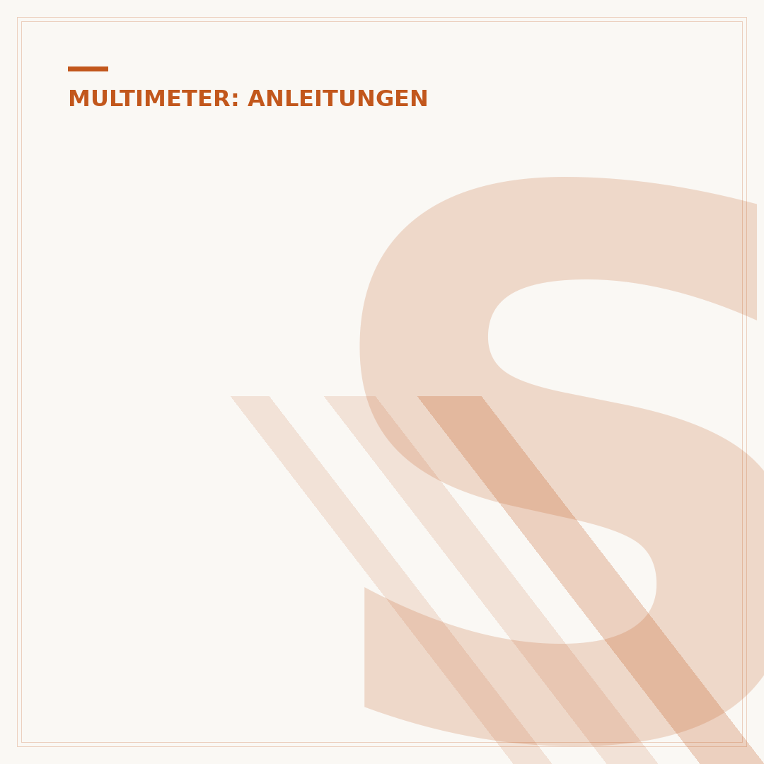 Strom mit dem Multimeter messen