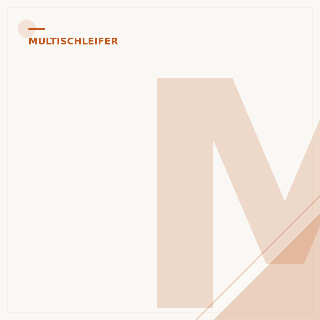Multischleifer für gleichmäßigen Schliff von Holzprofilen