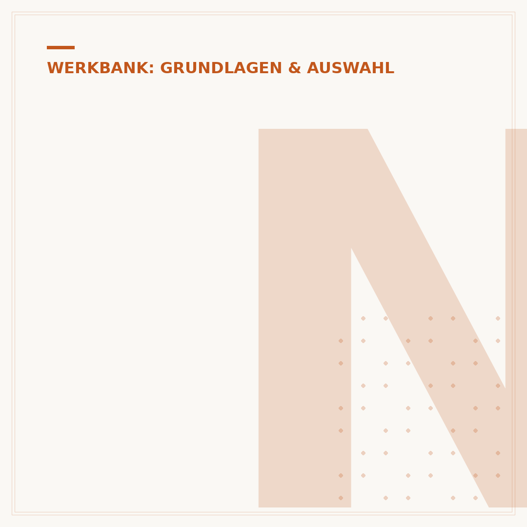 Niederhalter für die Werkbank