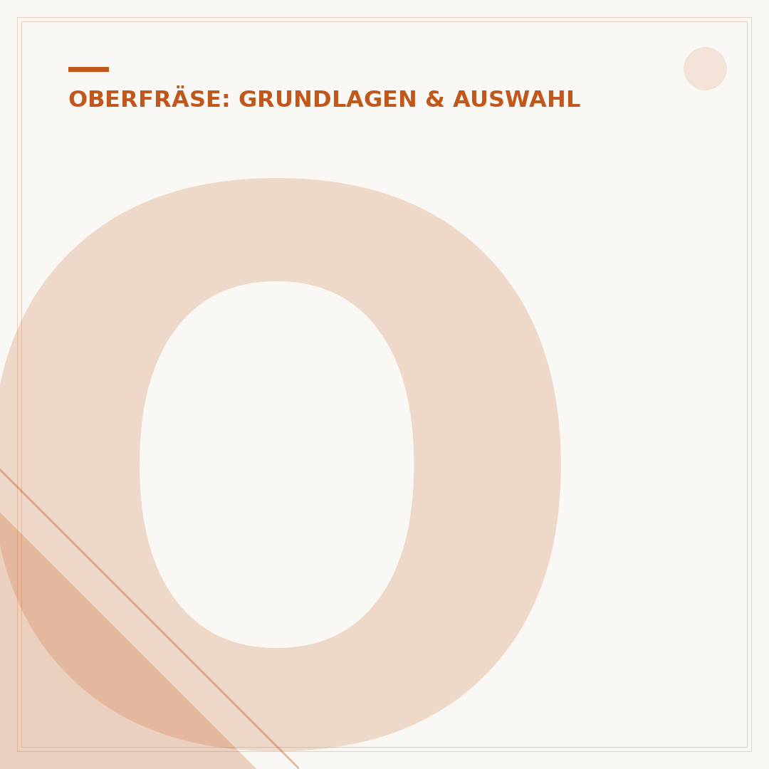Oberfräse: Schablonenfräsen und Fräsversatz