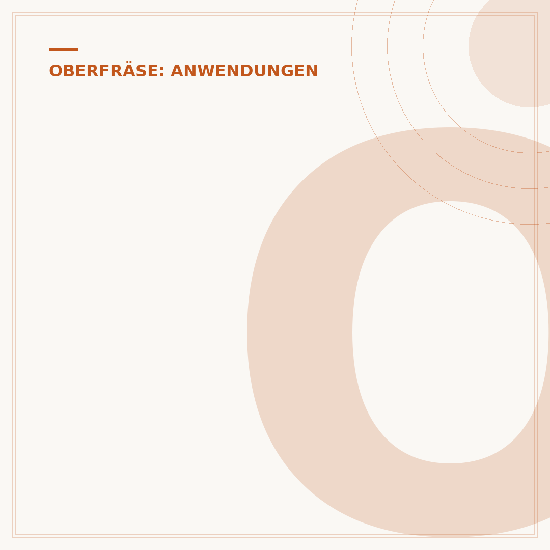 Oberfräse: Drehzahl für Kunststoff