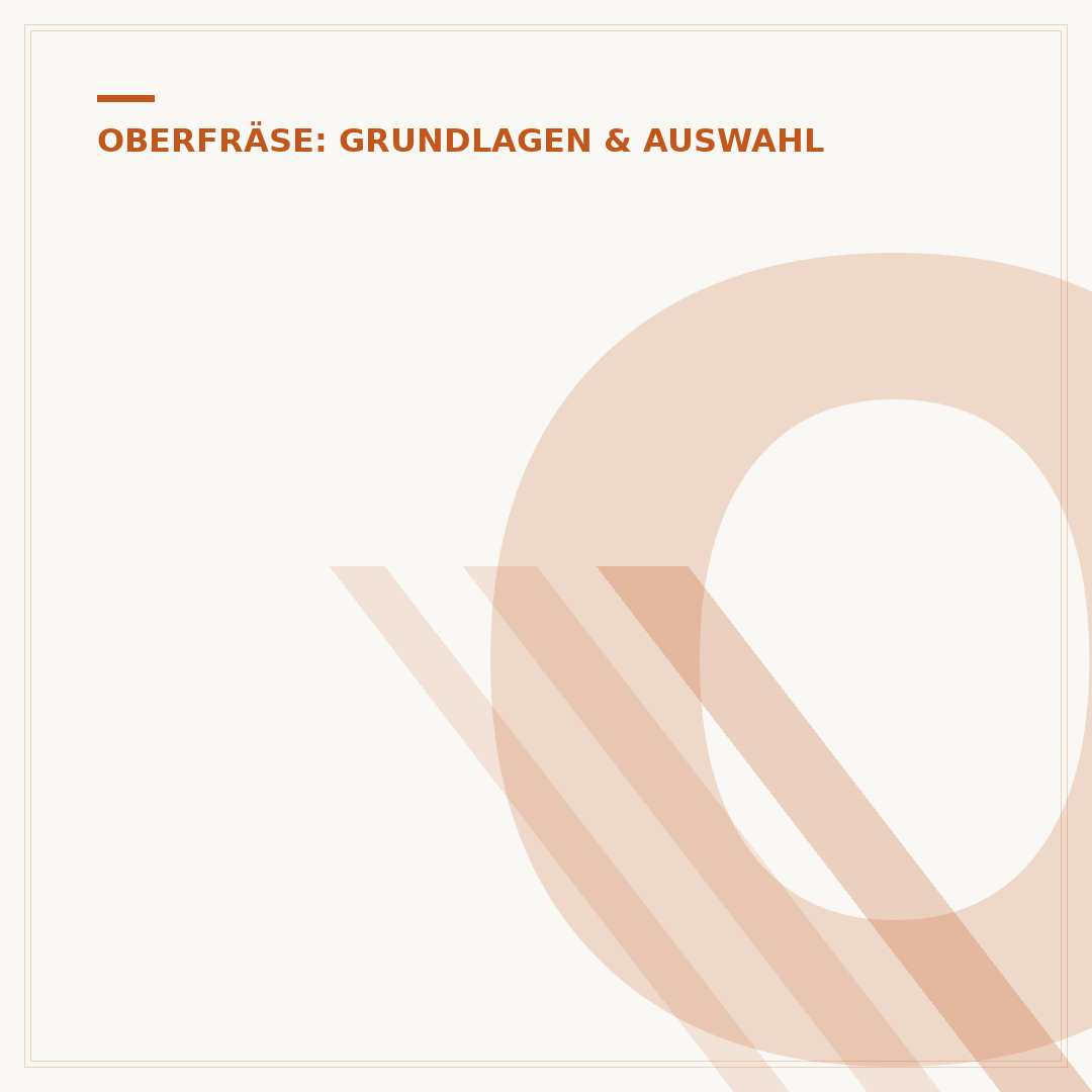 Oberfräse: Fräser läuft wegen Fräsrichtung weg